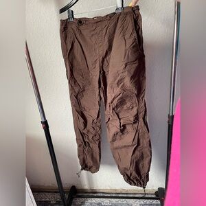 GARAGE brown drawstring pants